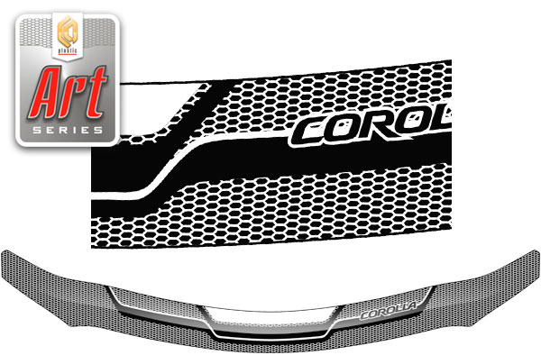 Hood deflector (Art graphite) Toyota Corolla Cедан