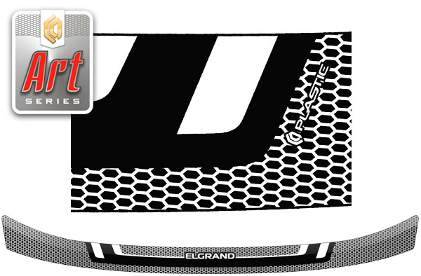 Hood deflector (Art graphite) Nissan Elgrand 