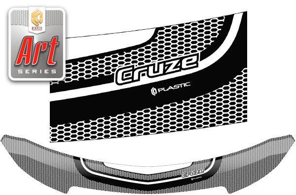 Hood deflector (Art graphite) Chevrolet Cruze sedan