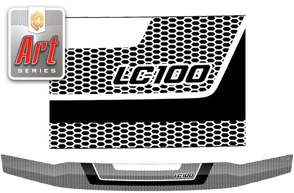 Hood deflector (Art graphite) Toyota Land Cruiser 100