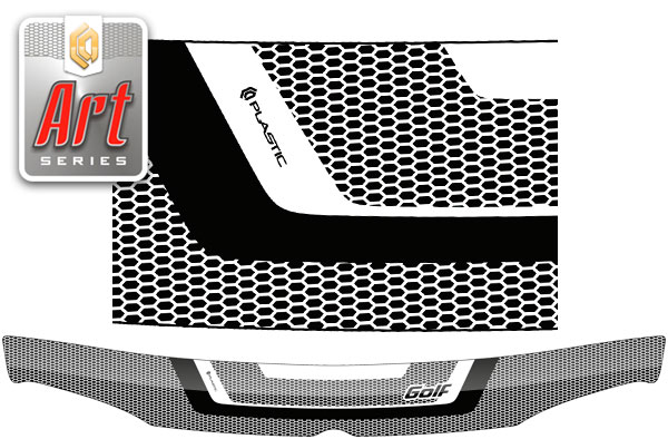 Hood deflector (Art graphite) Volkswagen Golf IV