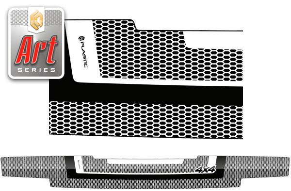 Hood deflector (Art graphite) ВАЗ Lada 4x4 3 Door