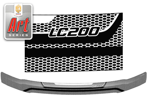 Hood deflector (Art graphite) Toyota Land Cruiser 200