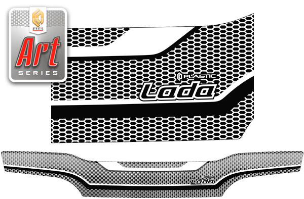 Hood deflector (Art silver) ВАЗ Lada 2115 