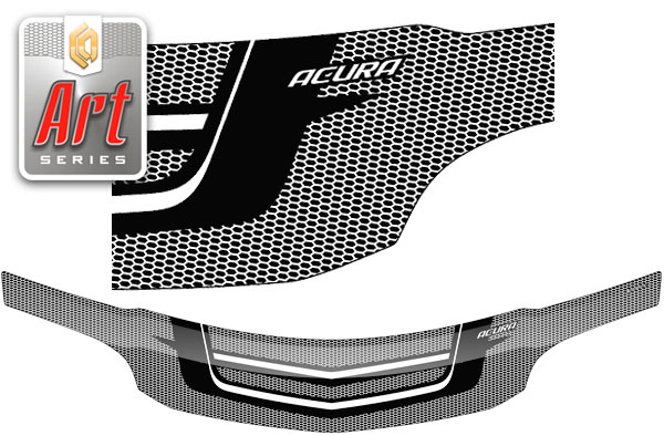 Hood deflector (Art silver) Acura MDX 