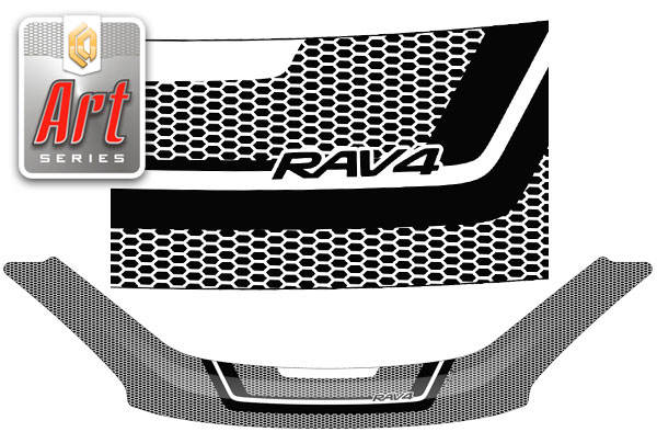 Hood deflector (Art silver) Toyota Rav4 