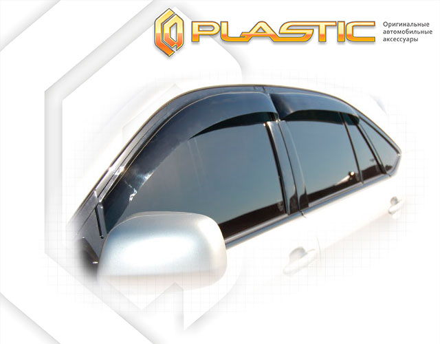 Window visors (Comfort series (Silver)) Toyota Harrier 