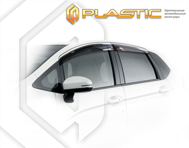 Window visors (Comfort series (White)) Honda Fit 