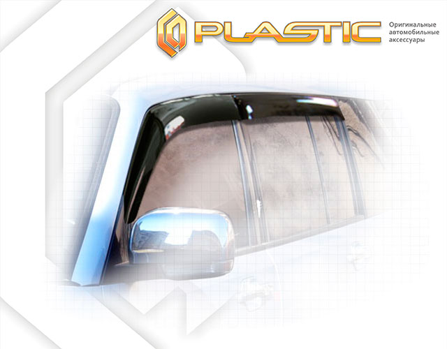 Window visors (Comfort series (Silver)) Mitsubishi Pajero 