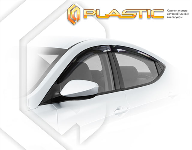 Window visors (Comfort series (Silver)) Hyundai Elantra 