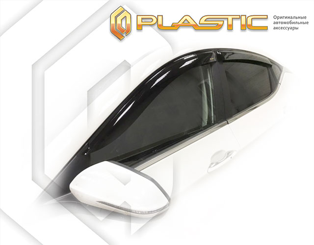 Window visors (Comfort series (Silver)) JAC J7 I поколение, лифтбек 