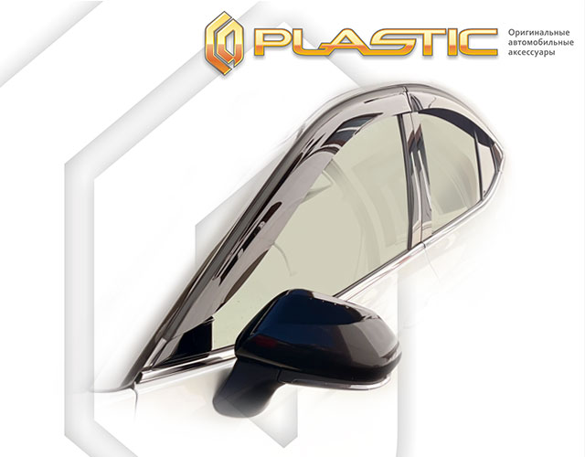 Window visors (Comfort series (Graphite)) Toyota Camry X поколение, sedan