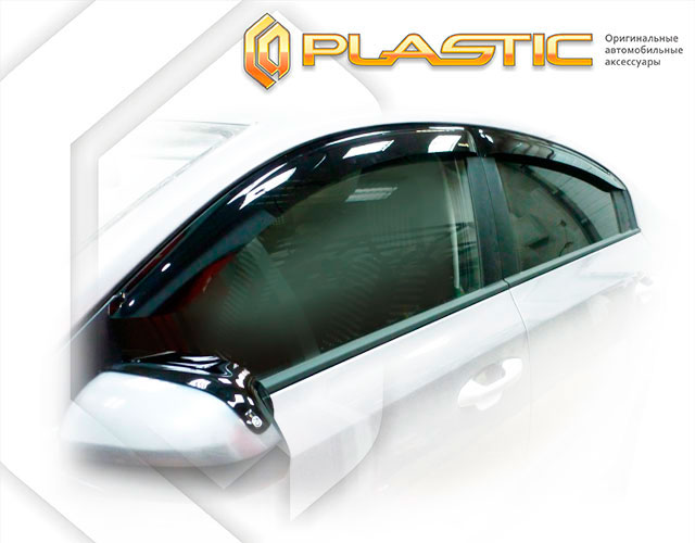 Window visors (Comfort series (Silver)) Solaris KRS I поколение, sedan