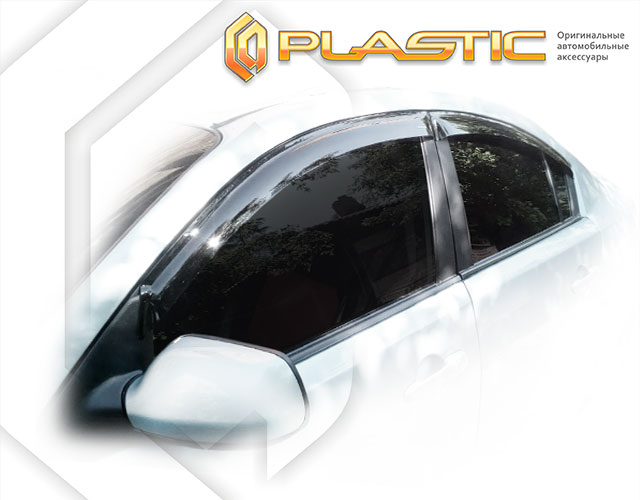 Window visors (Comfort series (White)) Mazda 3 sedan