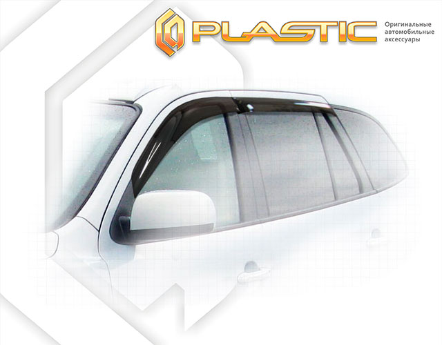 Window visors (Comfort series (Graphite)) Hyundai Santa Fe 