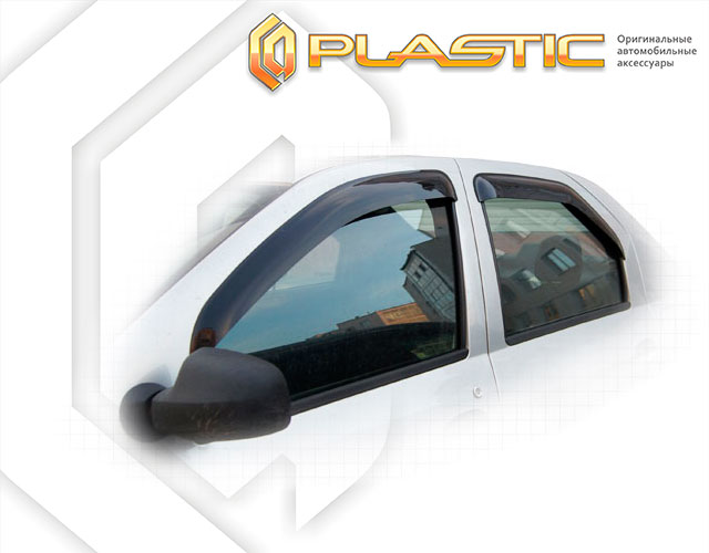 Window visors (Comfort series (Silver)) Renault Logan 