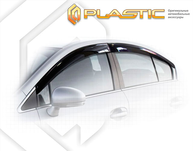 Window visors (Comfort series (Graphite)) Toyota Avensis 