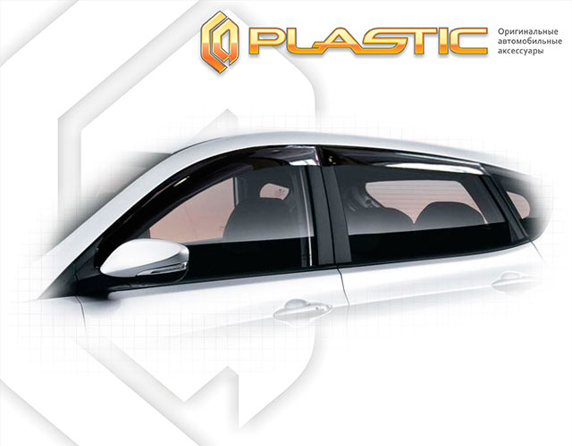 Window visors (Comfort series (Graphite)) Hyundai Solaris хетчбэк