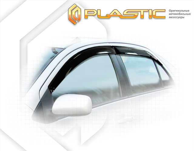 Window visors (Comfort series (White)) Toyota Yaris Sedan 