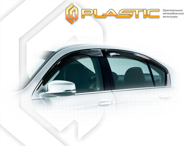 Window visors (Comfort series (Silver)) Honda Accord IX поколение, sedan