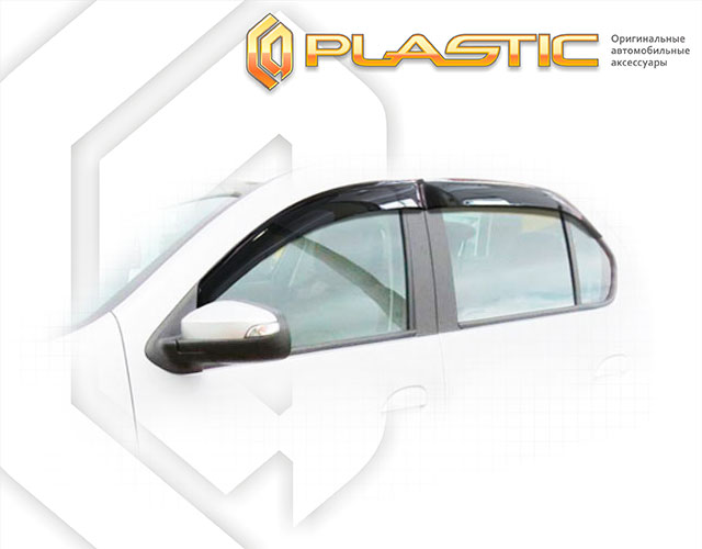 Window visors (Comfort series (Silver)) Renault Logan 