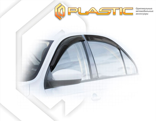 Window visors (Comfort series (Graphite)) Skoda Rapid 