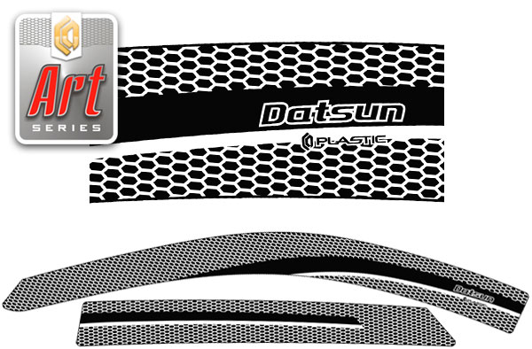 Window visors (Art white) Datsun mi-DO 