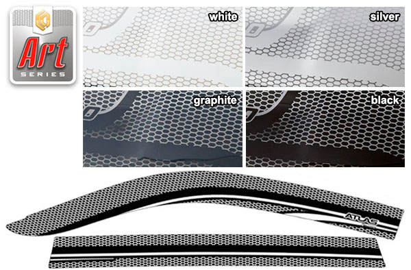 Window visors (Art white) Geely Atlas Pro suv 5 дв.