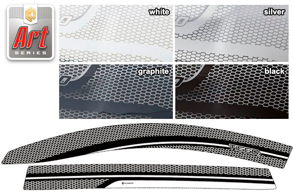 Window visors (Art white) Chery Tiggo 7 Pro Max I поколение, джип/suv 5 дв., рынок РФ 