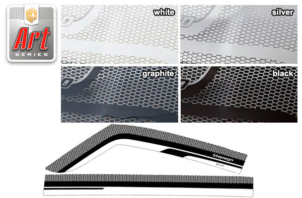 Window visors (Art black) Honda Stepwgn V поколение, рестайлинг