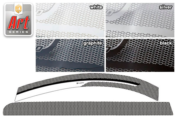 Window visors (Art graphite) Toyota Vellfire 