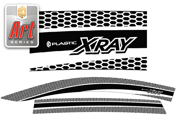 Window visors (Art graphite) ВАЗ LADA X-Ray 