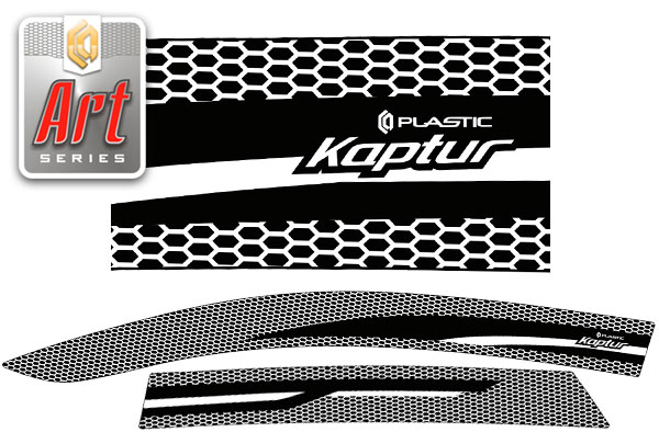 Window visors (Art graphite) Renault Kaptur 