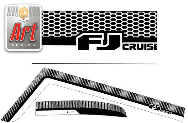 Window visors (Art graphite) Toyota FJ Cruiser 