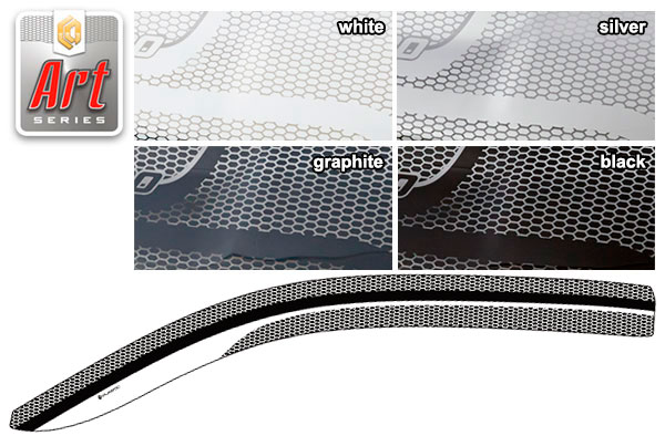 Window visors (Art graphite) Toyota Hiace VI поколение, минивэн