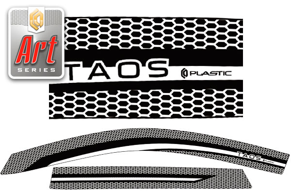 Window visors (Art graphite) Volkswagen Taos 