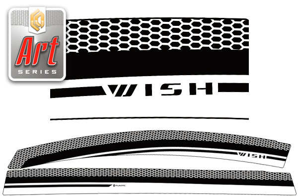 Window visors (Art graphite) Toyota Wish 