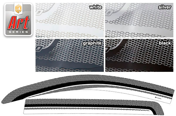Window visors (Art silver) Daihatsu Boon Luminas 