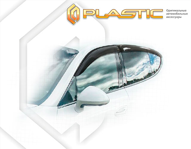 Window visors (Classic translucent) Porsche Panamera Executive