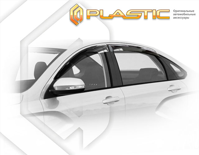 Window visors (Classic translucent) ВАЗ Lada Vesta, Vesta Sport sedan