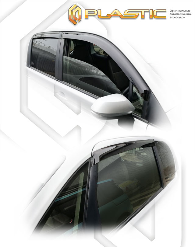 Window visors (Classic translucent) Toyota Porte хэтчбек 3 дв., II поколение