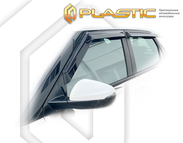 Window visors (Classic translucent) Chevrolet TrailBlazer III поколение, джип/suv 5 дв., рынок РФ, рынок США