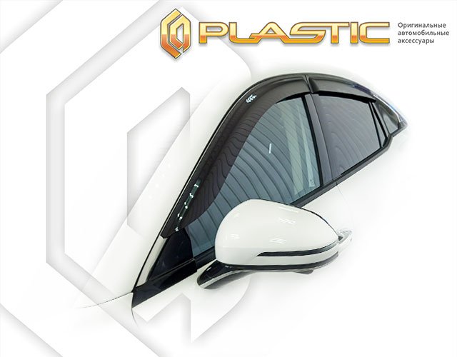 Window visors (Classic translucent) FAW Bestune B70 III поколение, для рынка России, лифтбек 