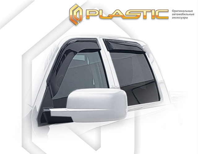 Window visors (Classic translucent) Dodge Ram 1500 IV поколение, пикап, Crew Cab, Short Box
