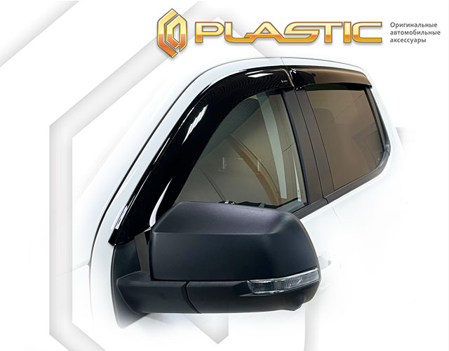 Window visors (Classic translucent) Ford Ranger IV поколение, пикап