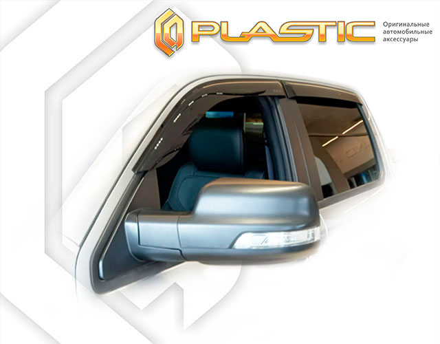 Window visors (Classic translucent) Dodge Ram 1500V V поколение, пикап, Crew Cab, Short Box
