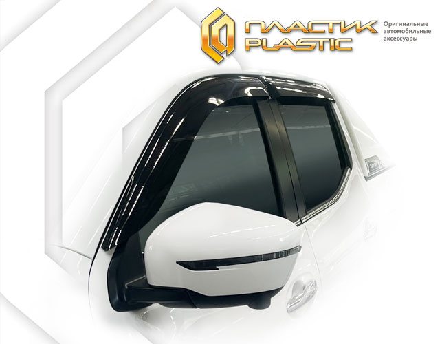 Window visors (Classic translucent) Nissan Navara IV поколение, пикап, рынок ОАЭ