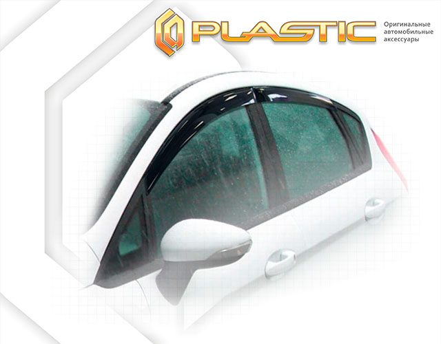 Window visors (Classic translucent) Ford Fiesta 