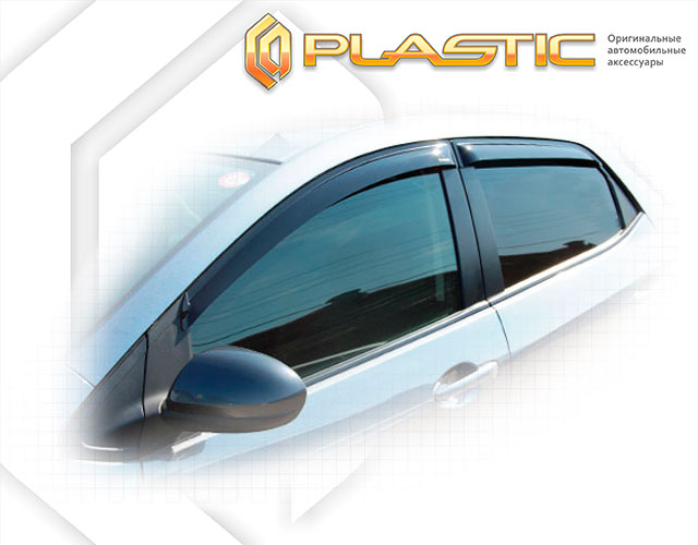 Window visors (Classic translucent) Mazda 2 