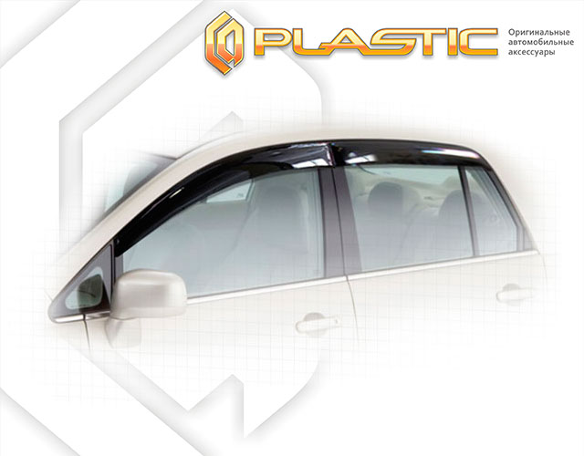 Window visors (Classic translucent) Nissan Tiida Latio